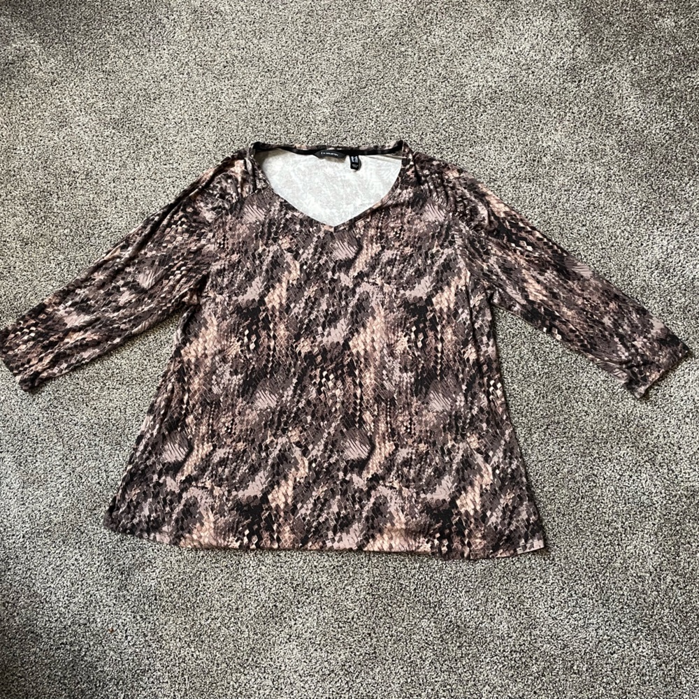 H by Halston 3/4 Sleeve Top